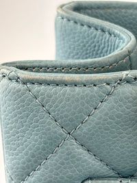 GST Grand Shopping Tote in Light Blue Caviar Leather SHW