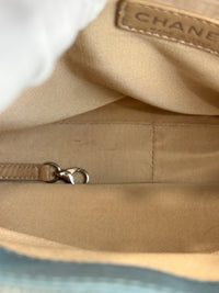 GST Grand Shopping Tote in Light Blue Caviar Leather SHW