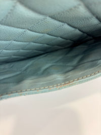 GST Grand Shopping Tote in Light Blue Caviar Leather SHW