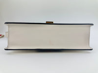 Small Web Sylvie White Smooth Calfskin Leather Shoulder Bag