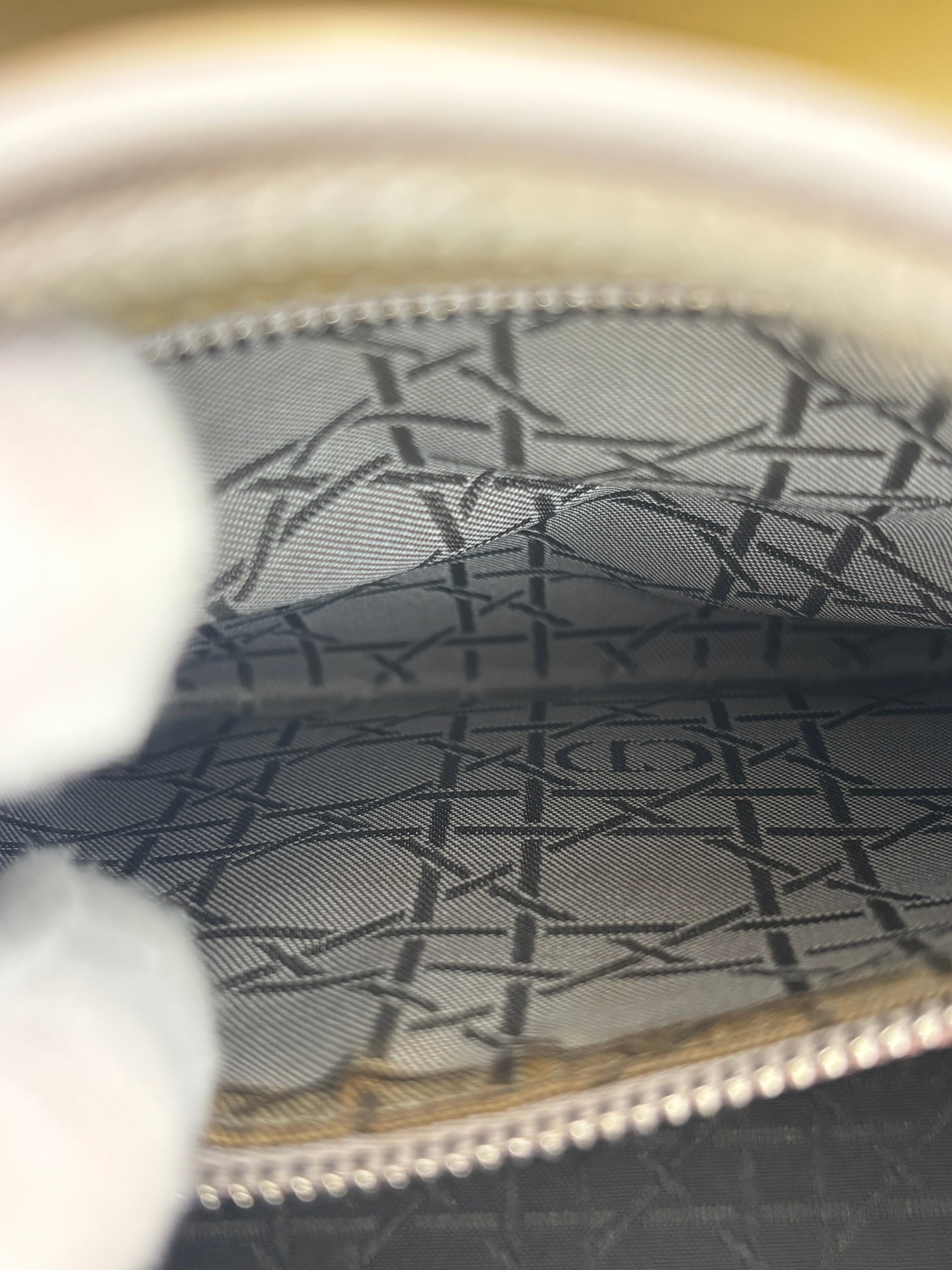 Lady Dior Medium Beige Patent Leather SHW
