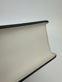 Small Web Sylvie White Smooth Calfskin Leather Shoulder Bag