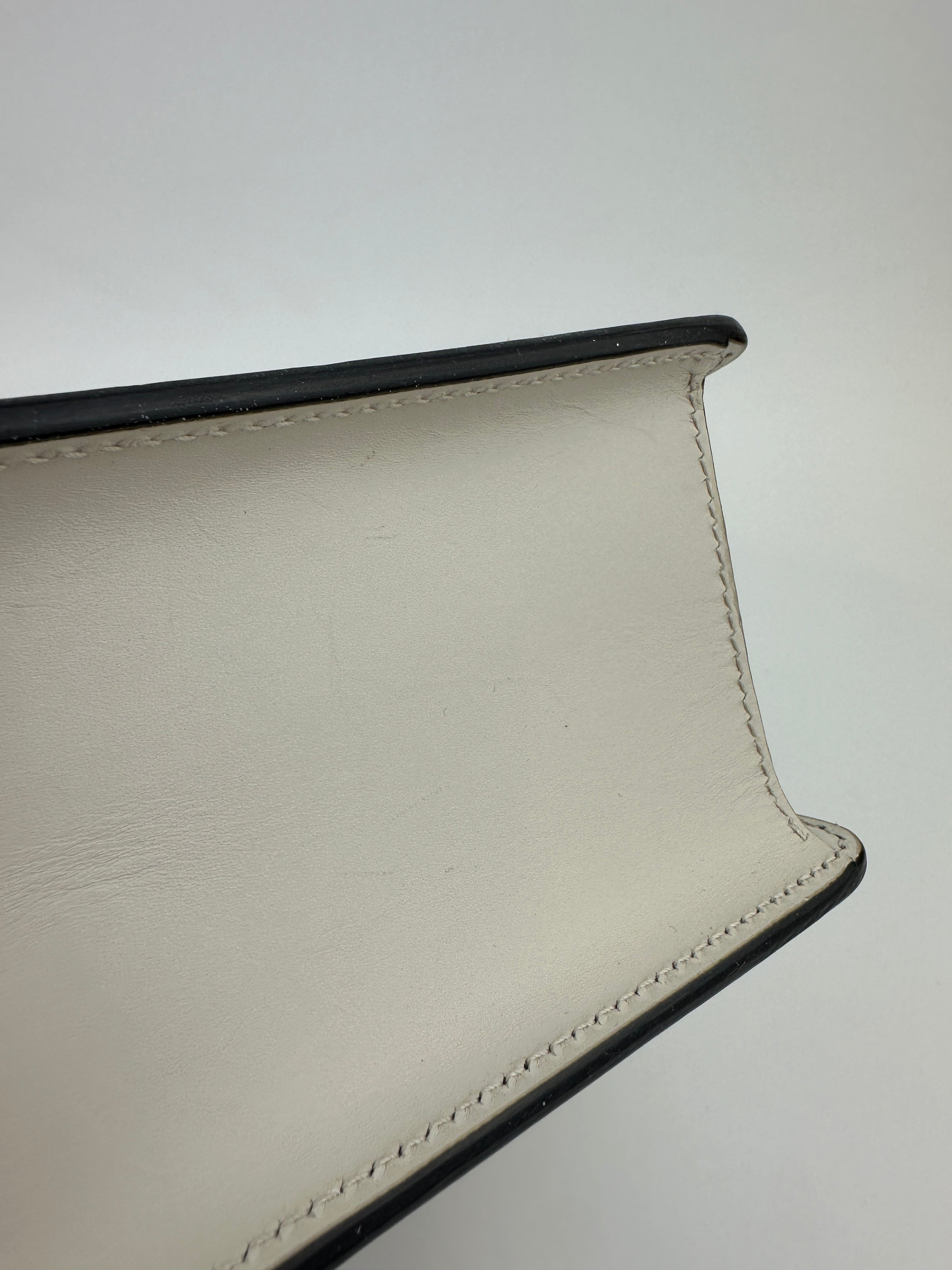 Small Web Sylvie White Smooth Calfskin Leather Shoulder Bag