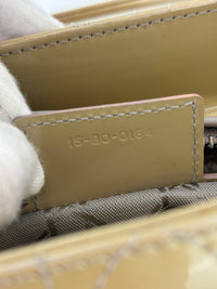 Lady Dior Medium Beige Patent Leather SHW
