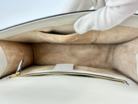 Small Web Sylvie White Smooth Calfskin Leather Shoulder Bag