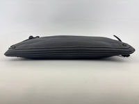 Betty Flat Zipper Clutch Dark Grey