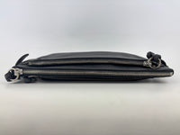 Betty Flat Zipper Clutch Dark Grey