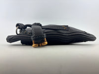 Betty Flat Zipper Clutch Dark Grey