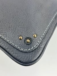 Betty Flat Zipper Clutch Dark Grey