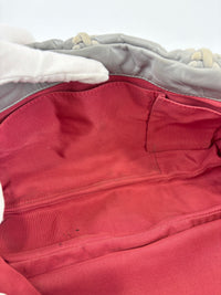 Grey Ultra Stitch Flap Bag SHW