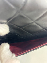Vintage Medium Black Lambskin Classic Double Flap GHW