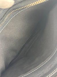 Betty Flat Zipper Clutch Dark Grey
