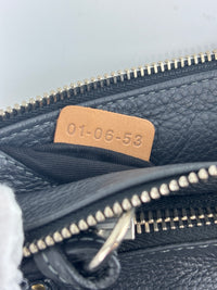 Betty Flat Zipper Clutch Dark Grey