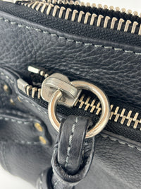 Betty Flat Zipper Clutch Dark Grey