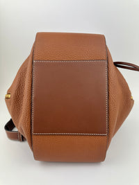 Small Hammock Duo Tone Tan Soft Grained Calfskin Bag