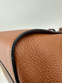 Small Hammock Duo Tone Tan Soft Grained Calfskin Bag