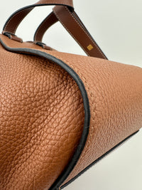 Small Hammock Duo Tone Tan Soft Grained Calfskin Bag