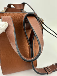 Small Hammock Duo Tone Tan Soft Grained Calfskin Bag