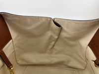 Small Hammock Duo Tone Tan Soft Grained Calfskin Bag