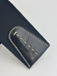 Vintage 2000s Black Nylon & Leather Sporty Shoulder Pochette
