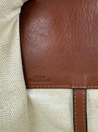 Small Hammock Duo Tone Tan Soft Grained Calfskin Bag