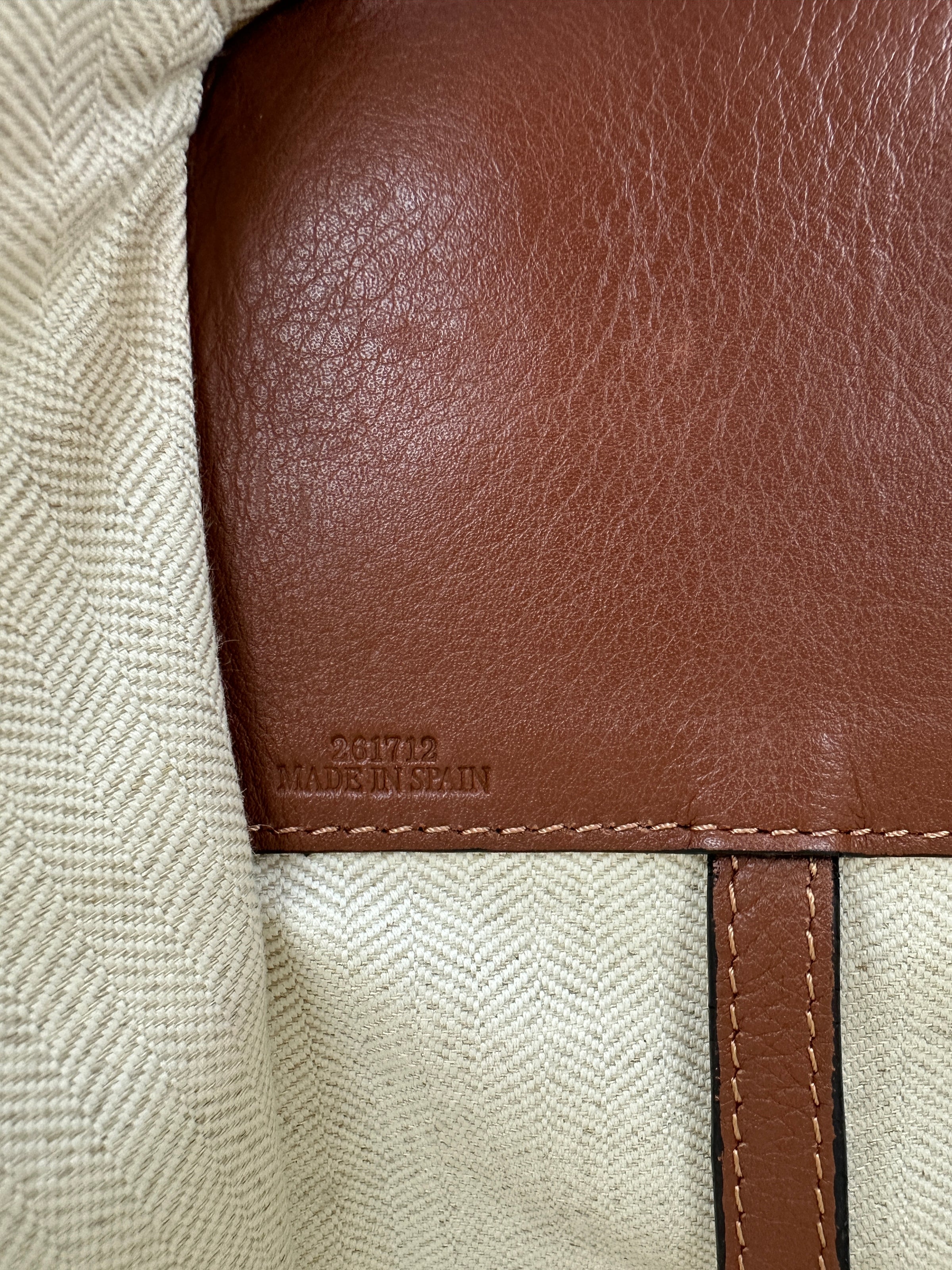 Small Hammock Duo Tone Tan Soft Grained Calfskin Bag