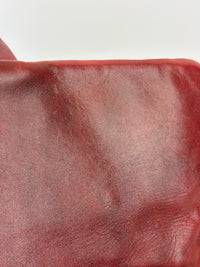 Coco Rain Jumbo Flap Bag in Red / Orange Quilted Lambskin SHW