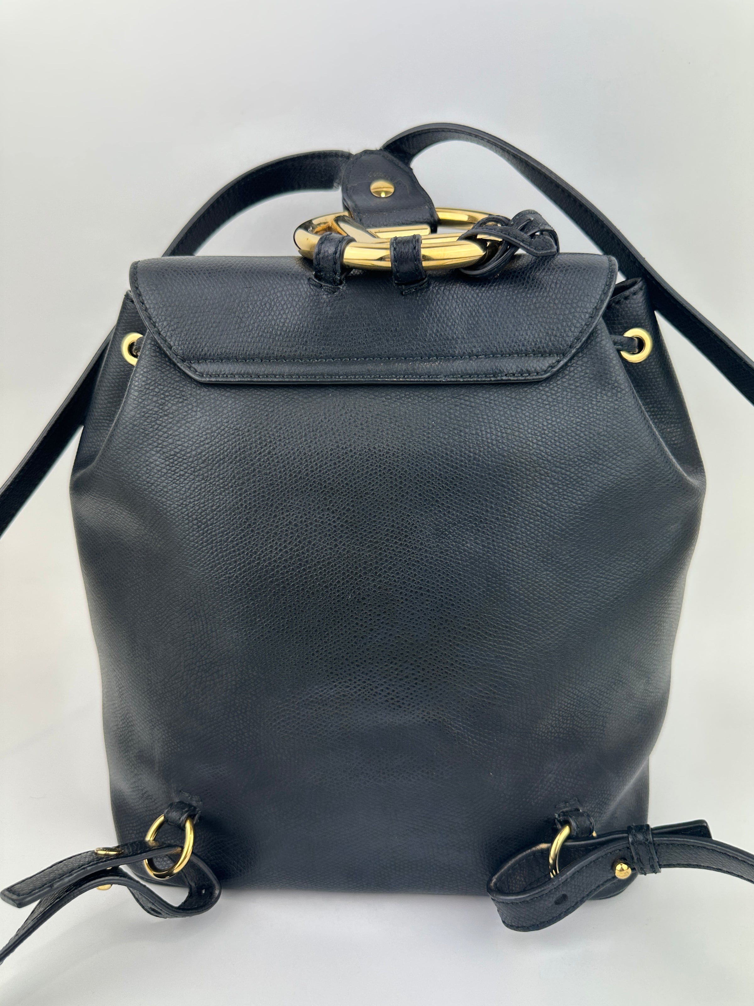 Vitello Cruise F is Fendi Black Drawstring Backpack