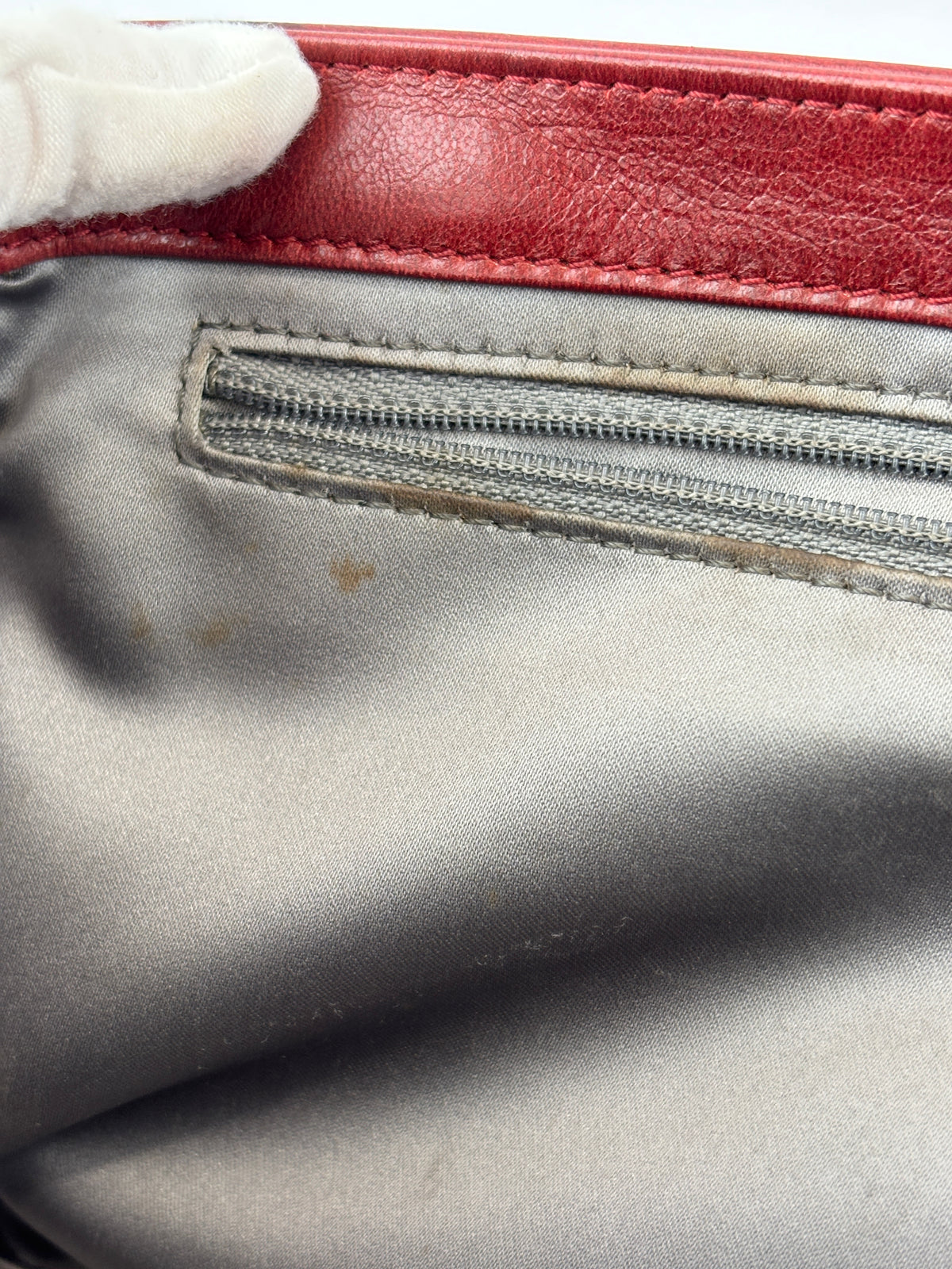 Coco Rain Jumbo Flap Bag in Red / Orange Quilted Lambskin SHW