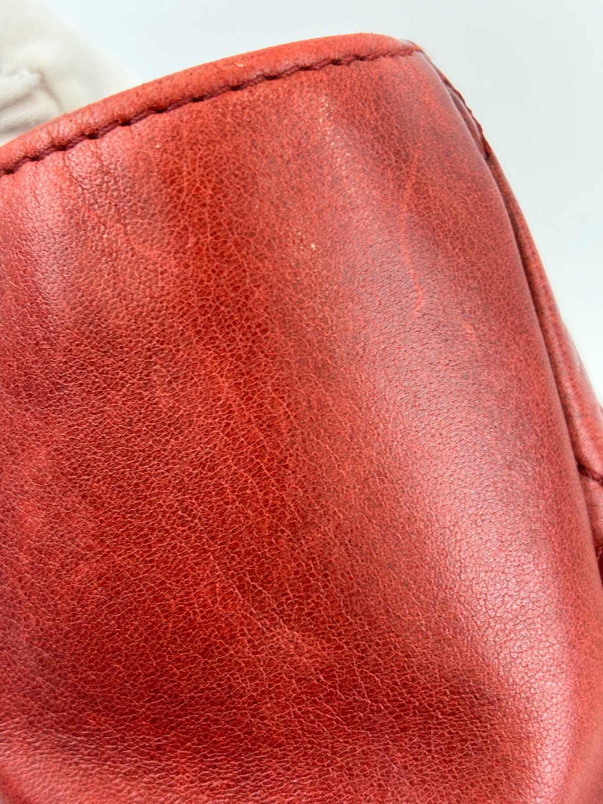 Coco Rain Jumbo Flap Bag in Red / Orange Quilted Lambskin SHW