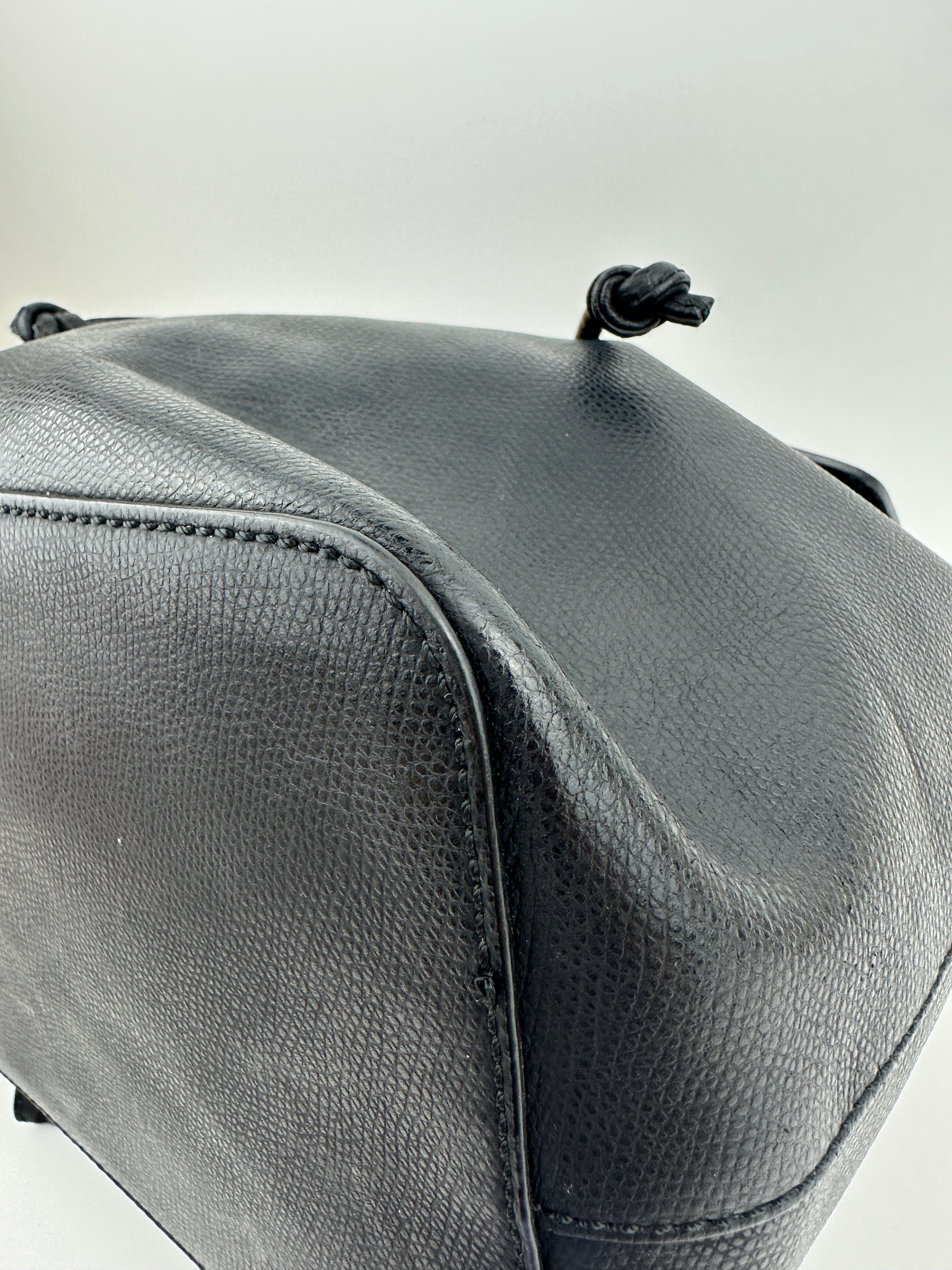 Vitello Cruise F is Fendi Black Drawstring Backpack