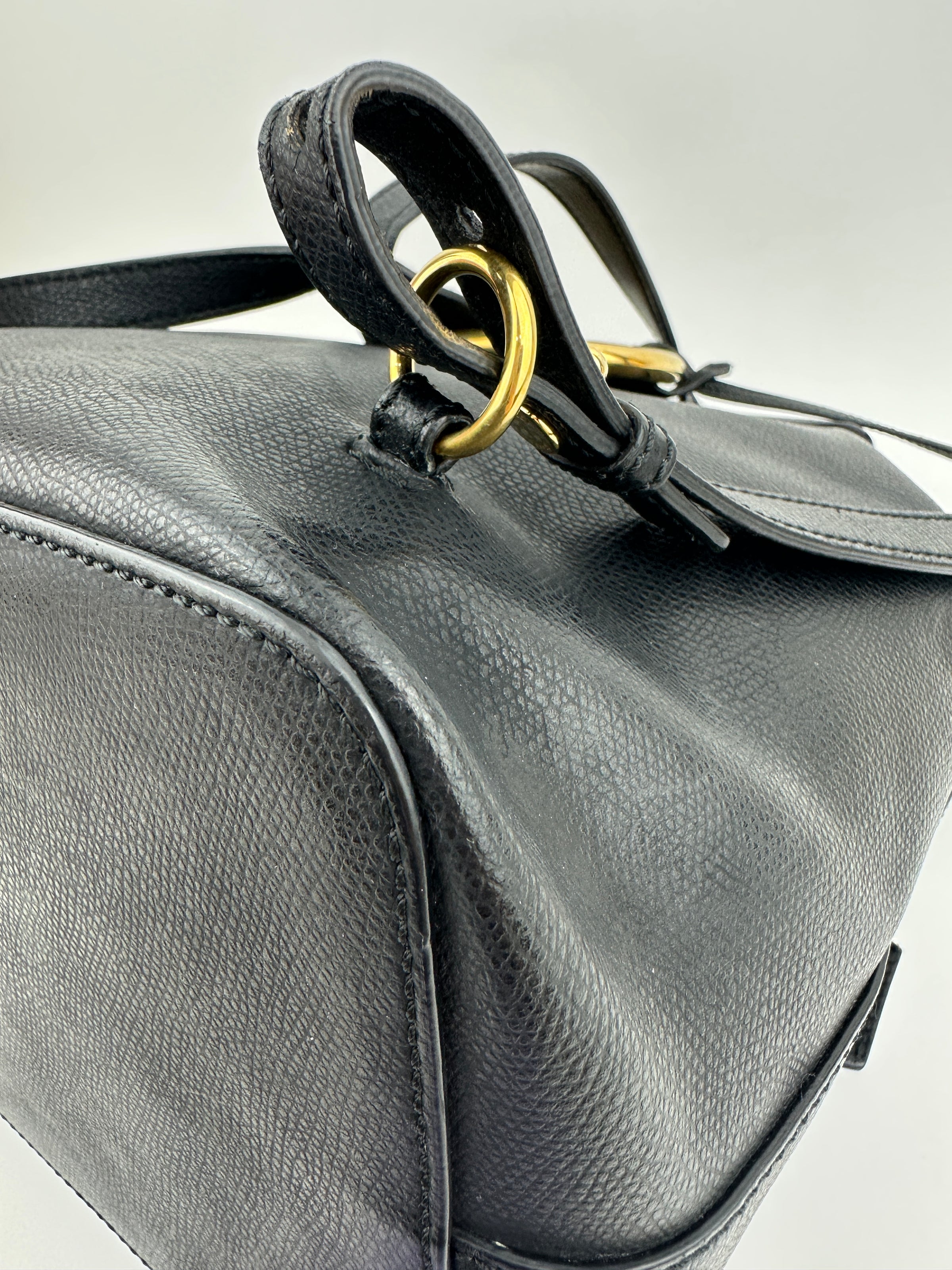 Vitello Cruise F is Fendi Black Drawstring Backpack