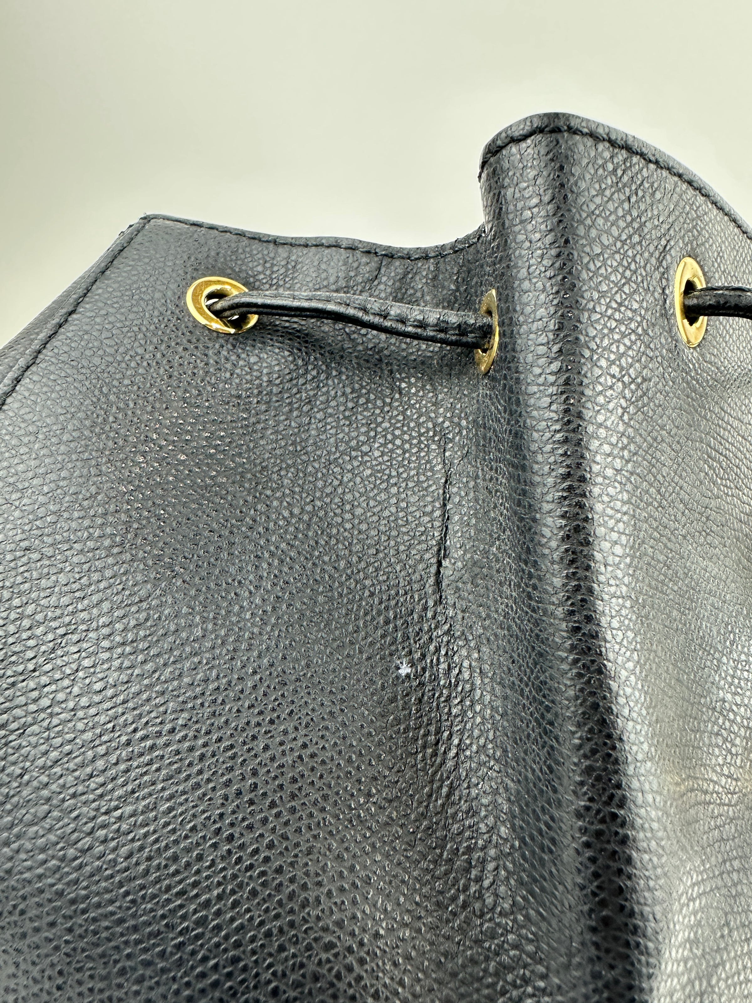 Vitello Cruise F is Fendi Black Drawstring Backpack