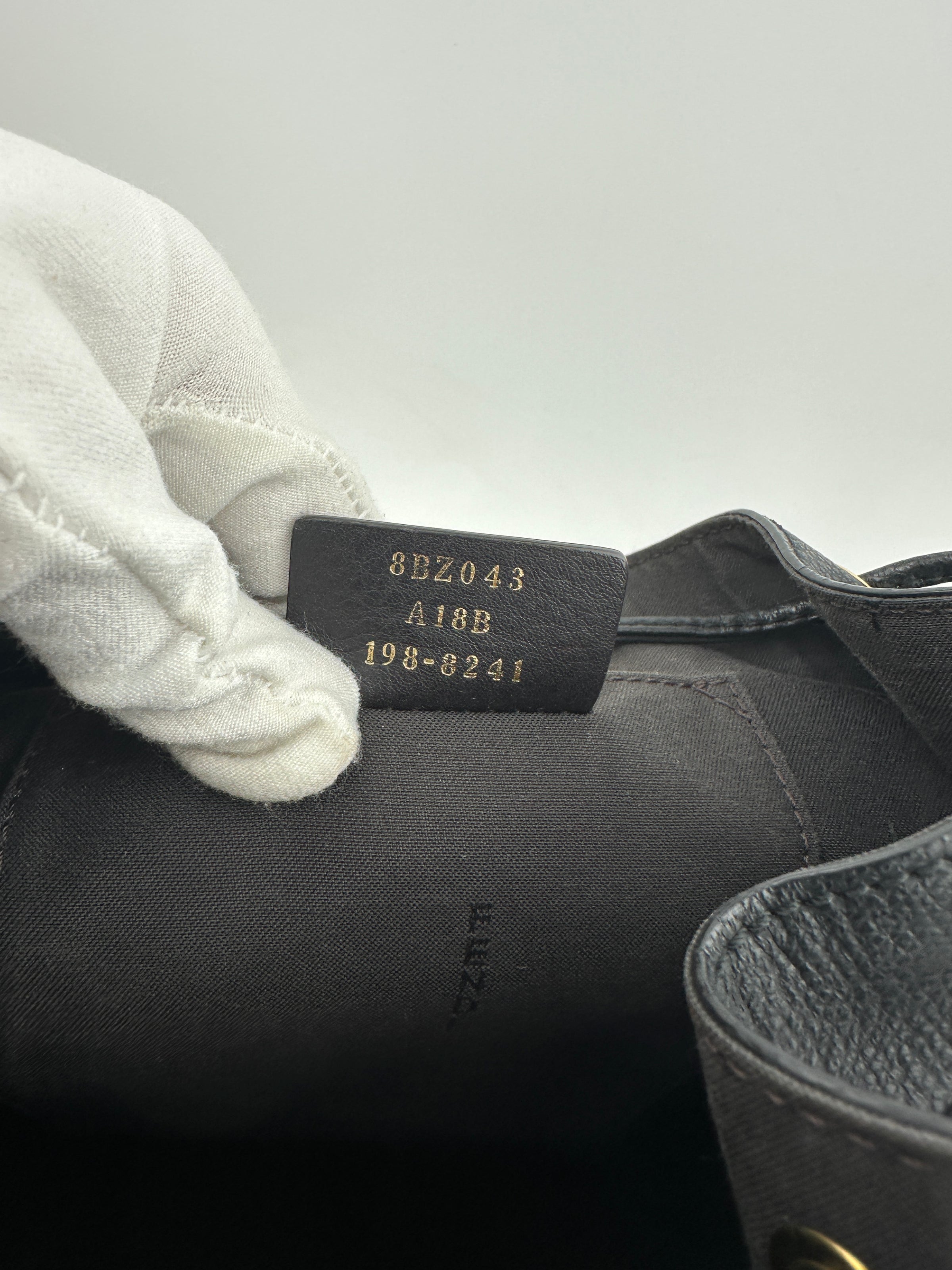 Vitello Cruise F is Fendi Black Drawstring Backpack