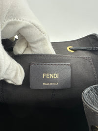 Vitello Cruise F is Fendi Black Drawstring Backpack