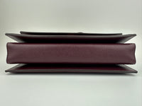Vara Bow Burgundy Leather Chain Flap Bag