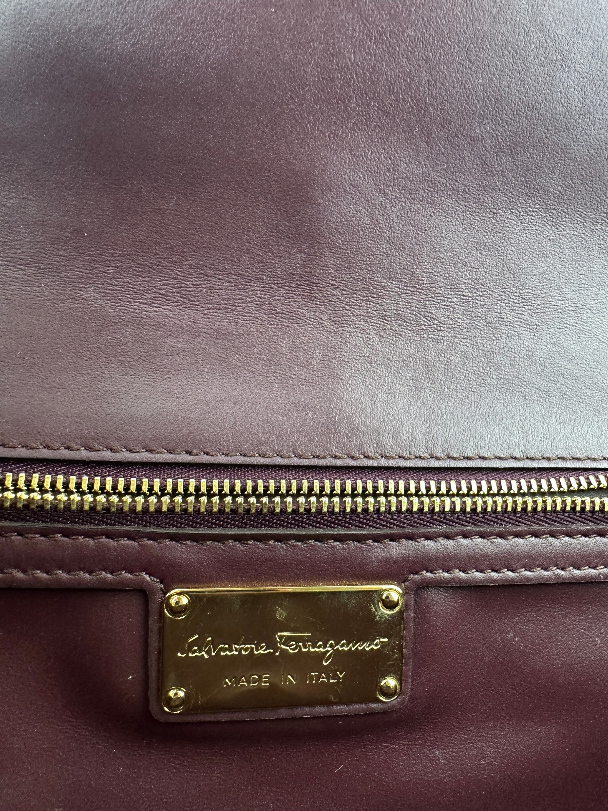 Vara Bow Burgundy Leather Chain Flap Bag