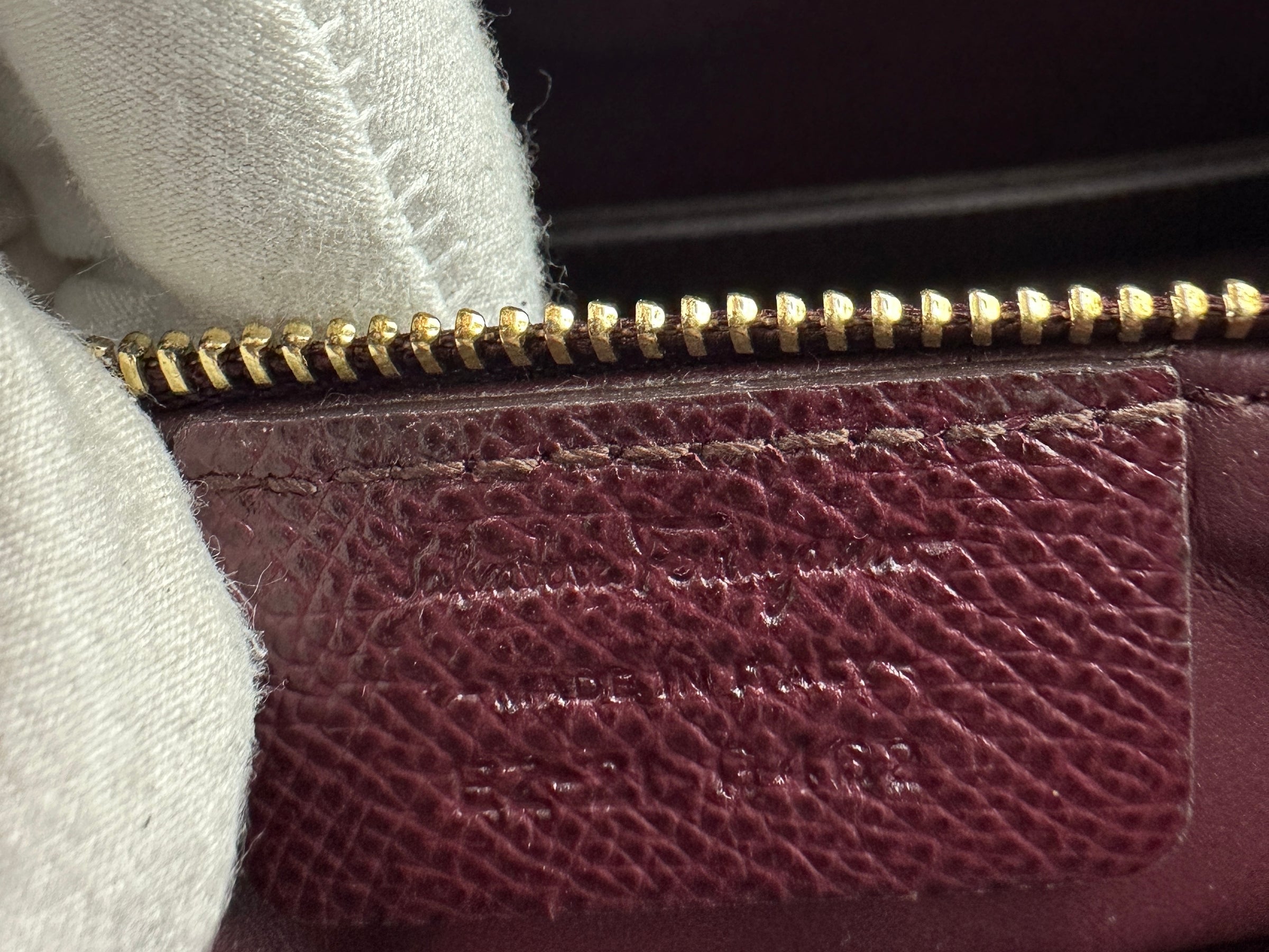 Vara Bow Burgundy Leather Chain Flap Bag
