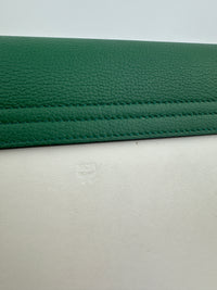 Mezzanin Visetos Colorblock Black / Green / White Leather Crossbody Bag