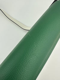 Mezzanin Visetos Colorblock Black / Green / White Leather Crossbody Bag