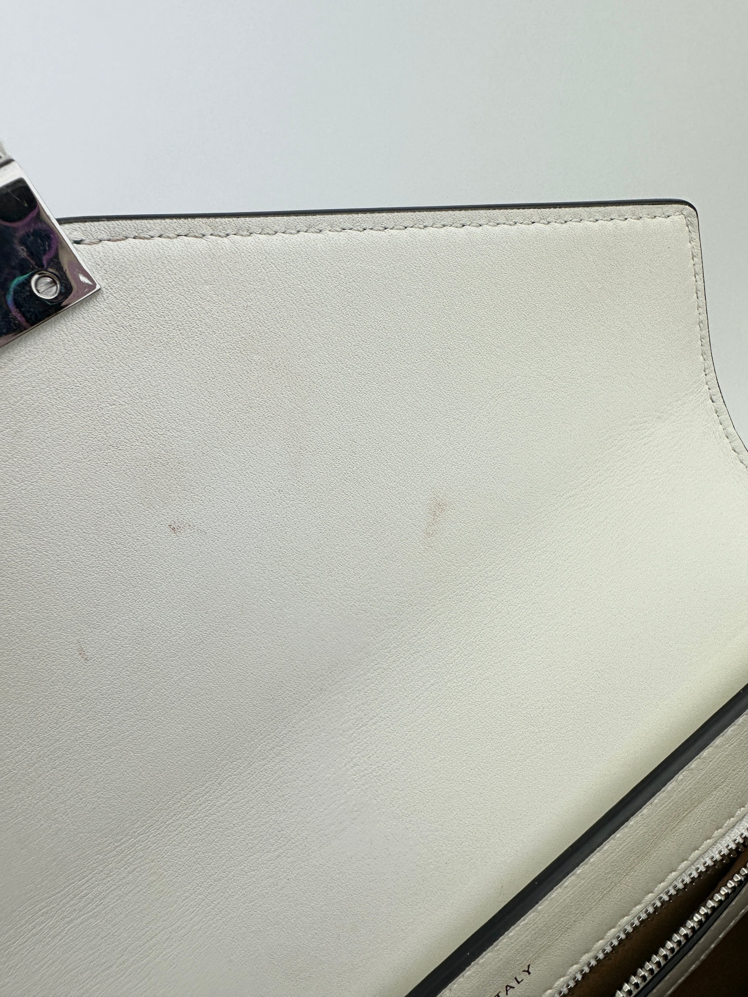 Mezzanin Visetos Colorblock Black / Green / White Leather Crossbody Bag