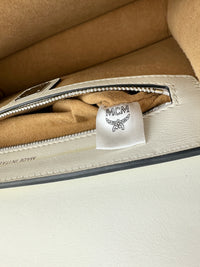 Mezzanin Visetos Colorblock Black / Green / White Leather Crossbody Bag