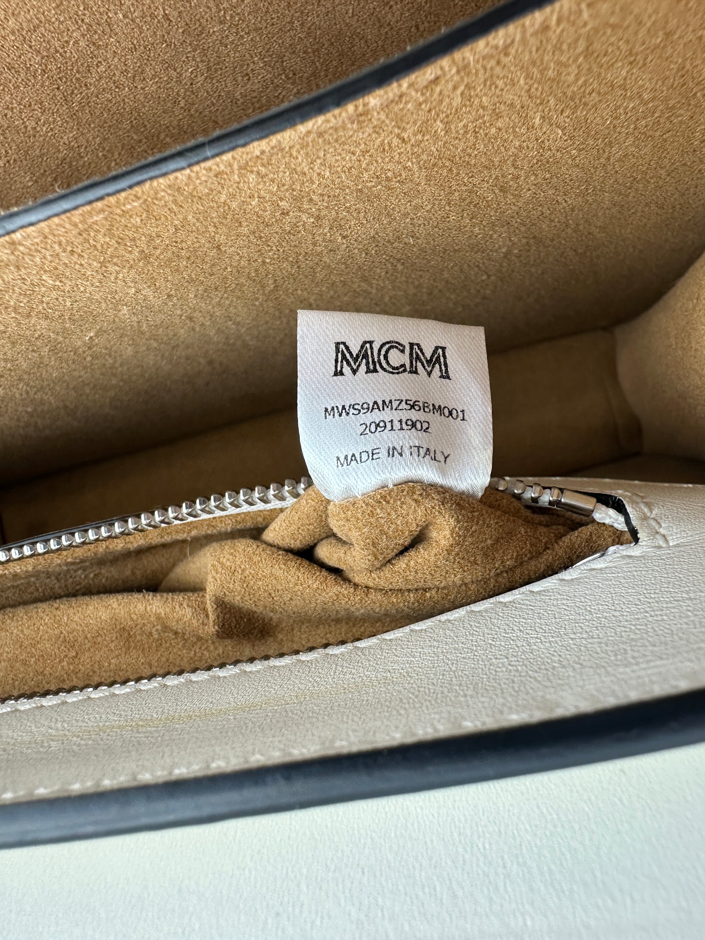 Mezzanin Visetos Colorblock Black / Green / White Leather Crossbody Bag