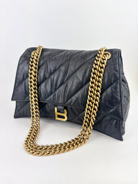 Crush Medium Leather Shoulder Bag