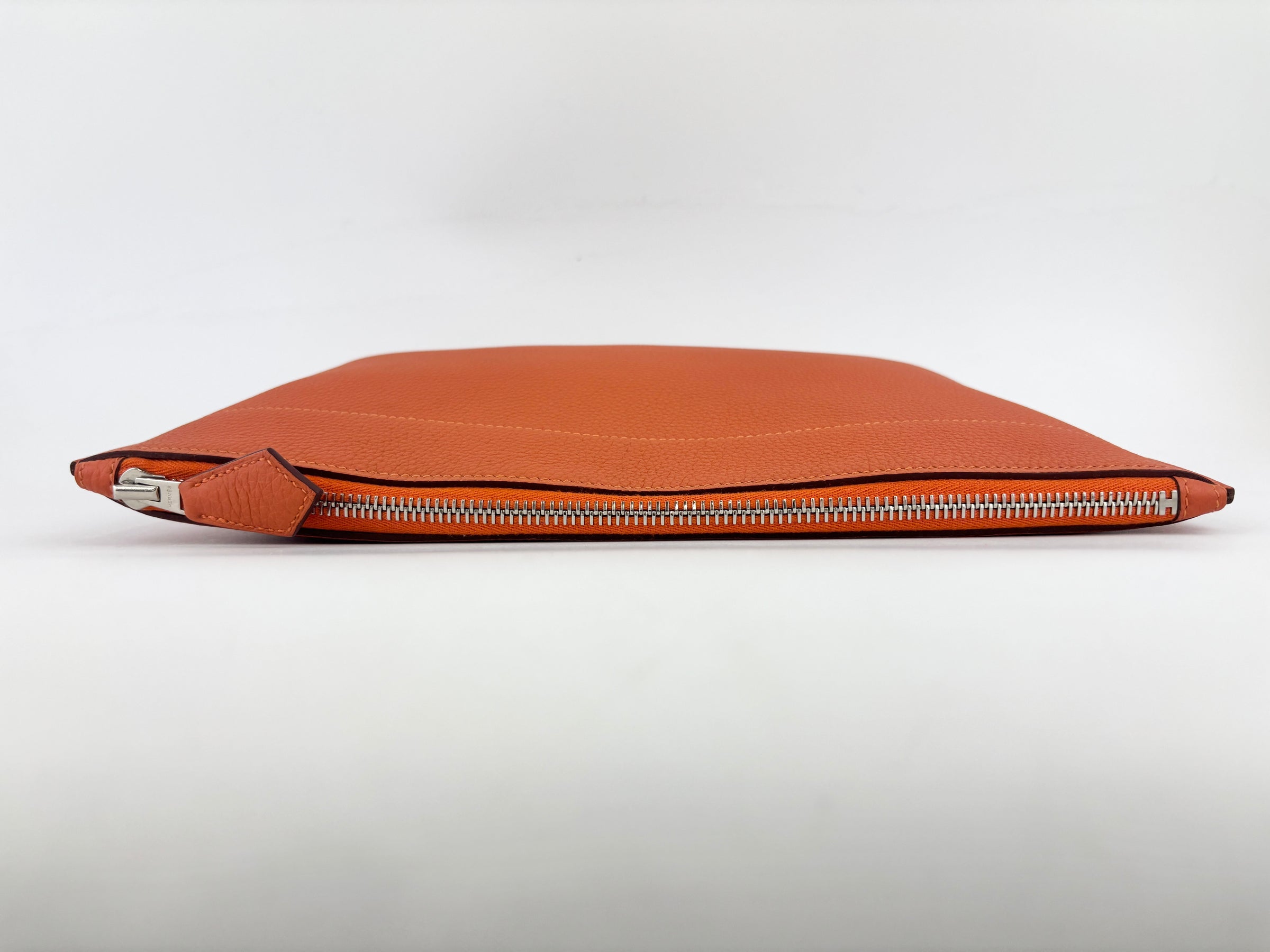 Pochette Bazar Medium MM Orange H Togo Leather PHW