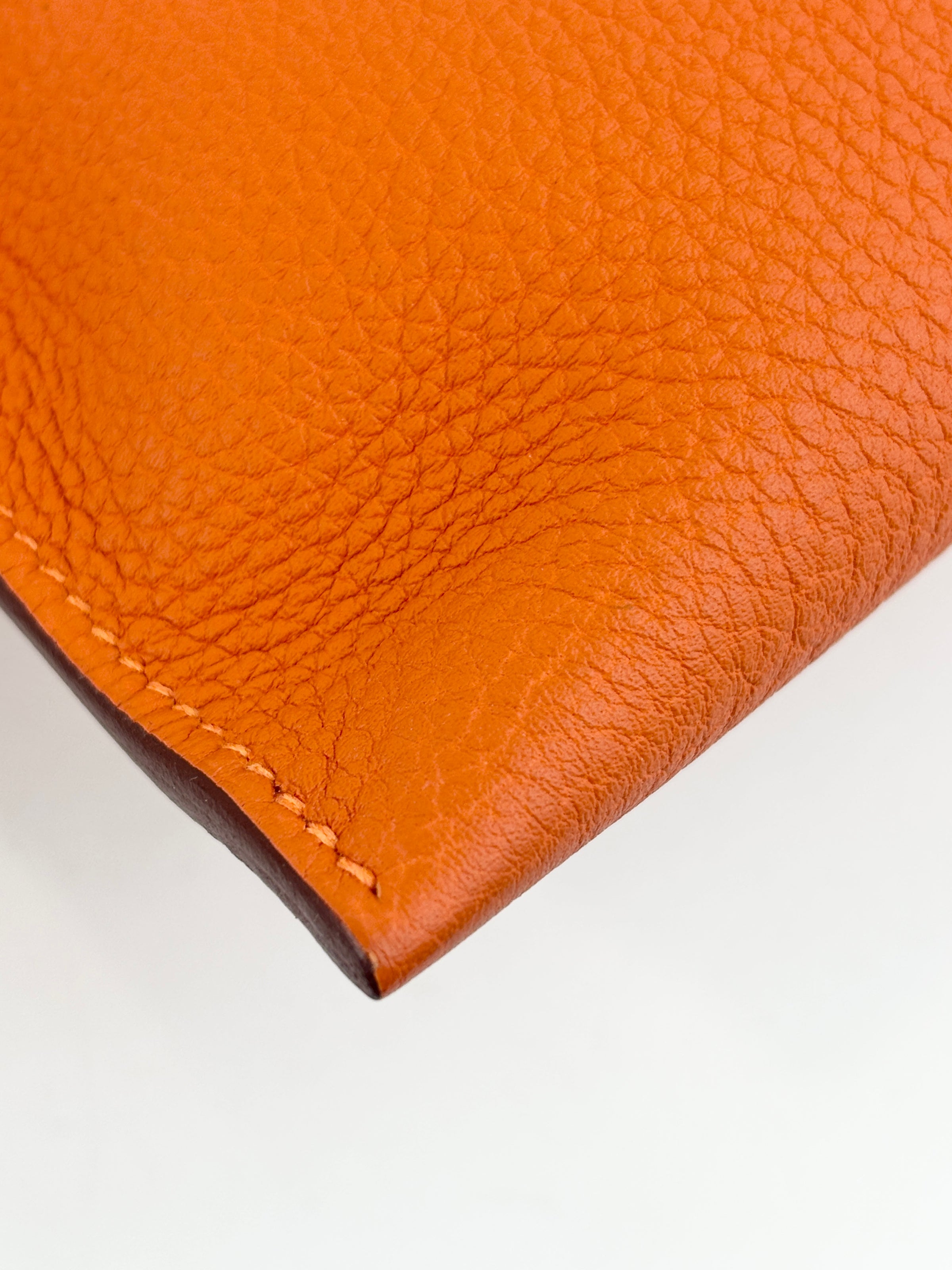 Pochette Bazar Medium MM Orange H Togo Leather PHW