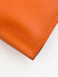 Pochette Bazar Medium MM Orange H Togo Leather PHW