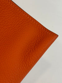 Pochette Bazar Medium MM Orange H Togo Leather PHW