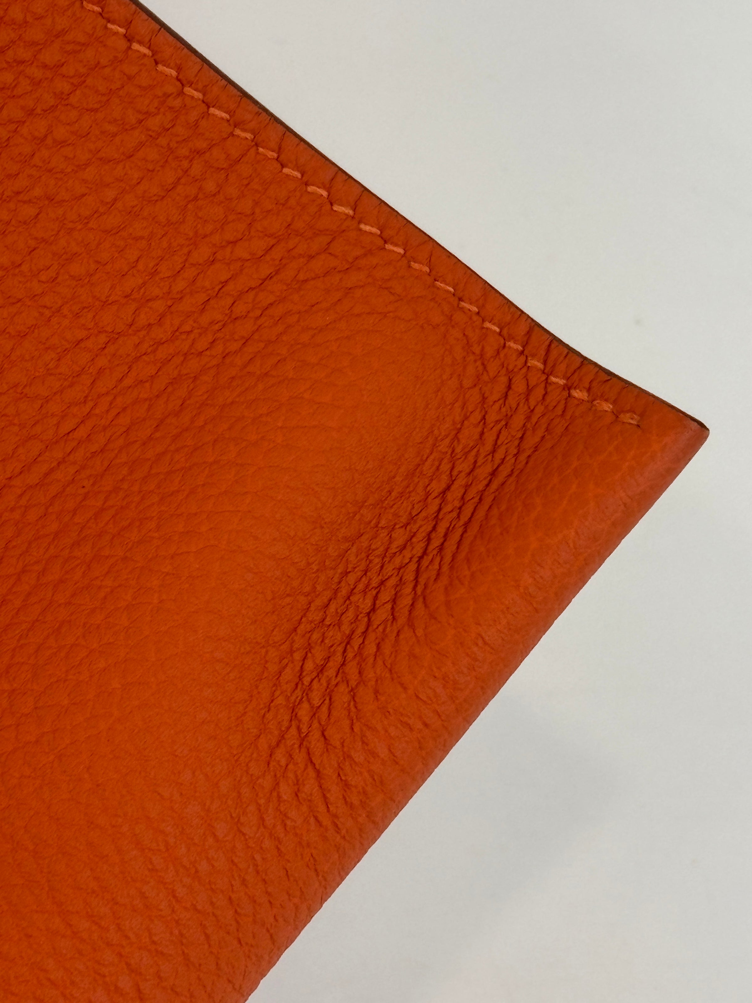 Pochette Bazar Medium MM Orange H Togo Leather PHW
