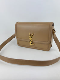 Medium Solferino Satchel Box Leather Tan
